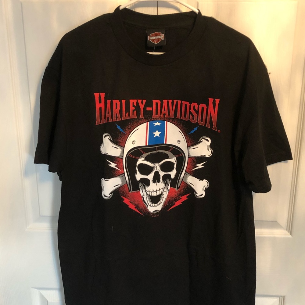 Harley-Davidson Men's RWB Crew Neck T-Shirt L